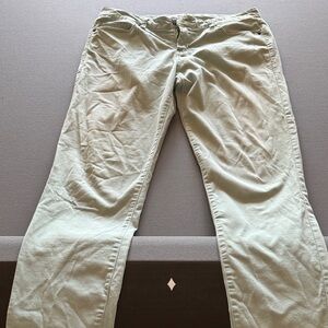 Women's Straight Leg Pants - Light Green